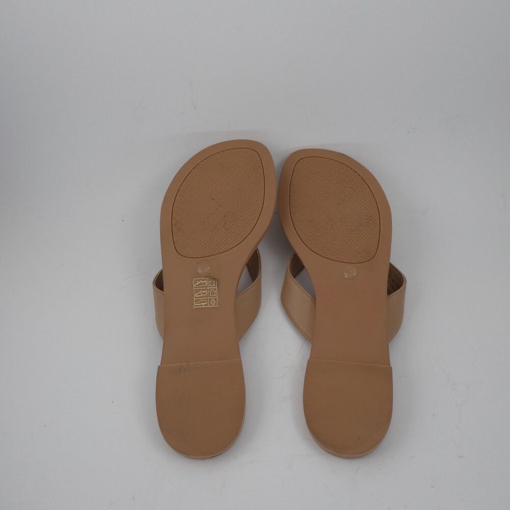 Tory Burch Monroe Women’s US:8.5 M Light Makeup Blush Leather Thong Sandals - Picture 6 of 6
